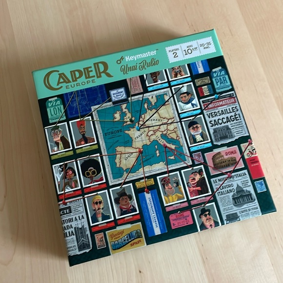 Keymaster Games Caper Europe Board Game Game For 2 Players Euc